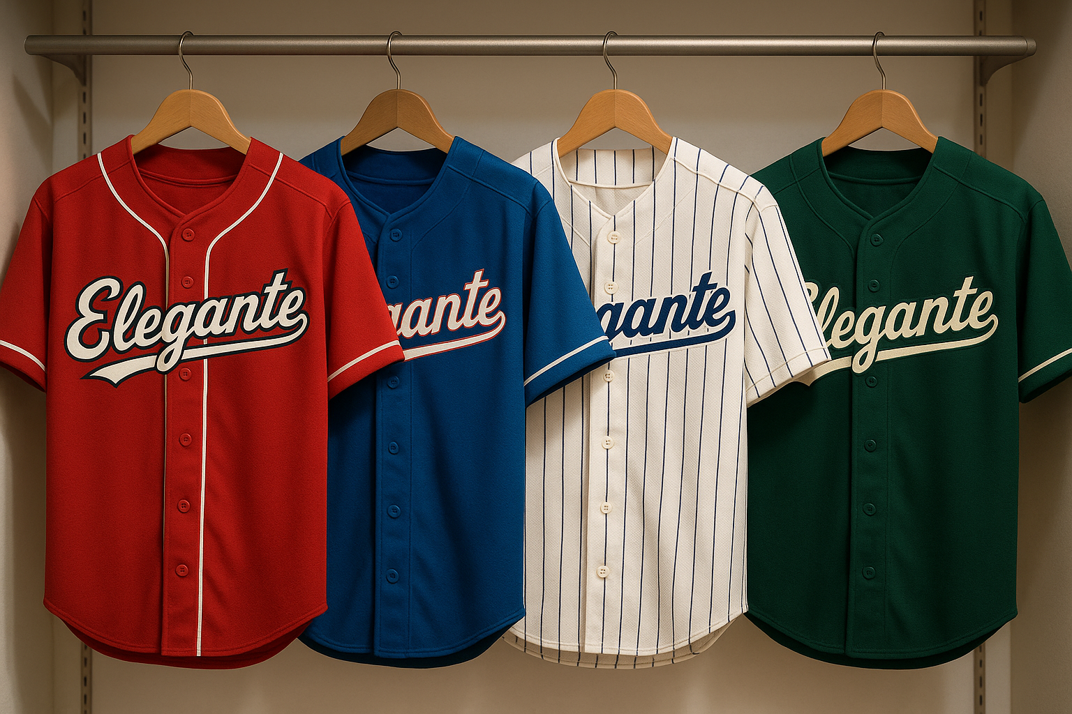 add word on every jersey to say elegante